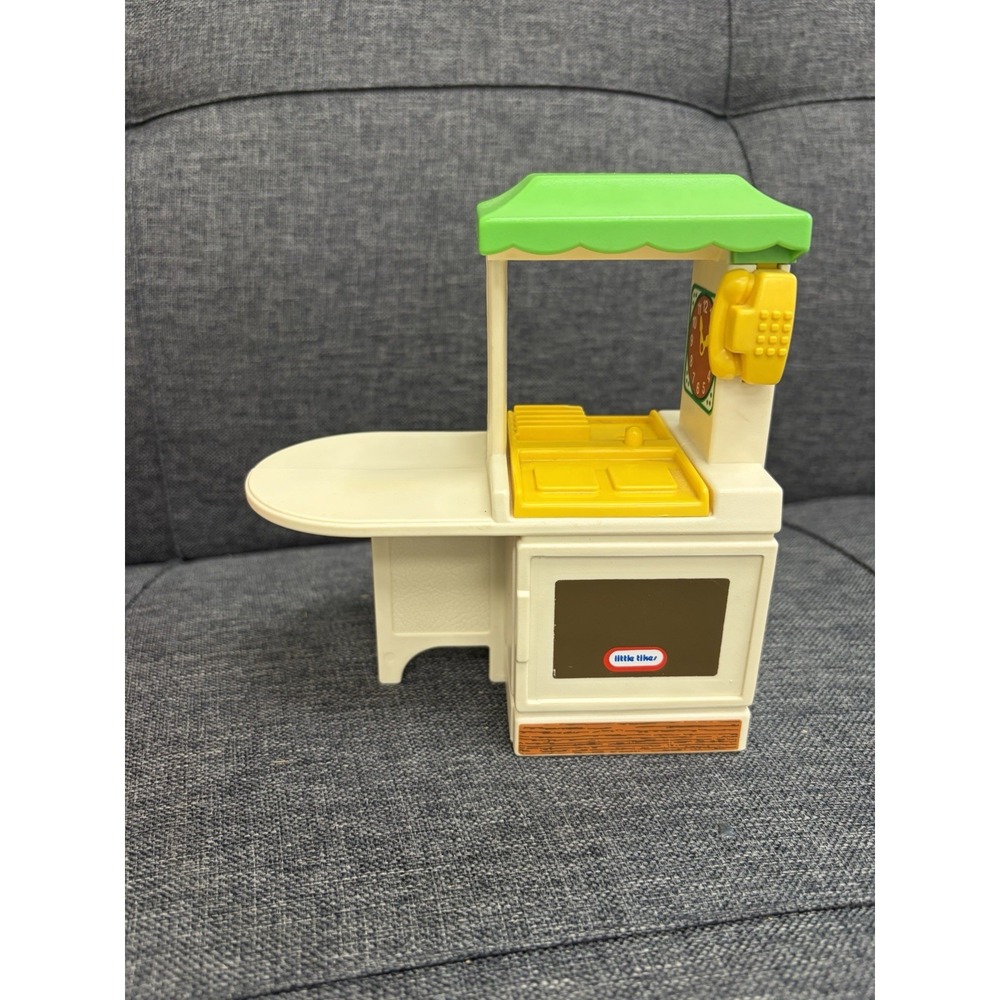 Vintage Little Tikes Dollhouse Kitchen Island